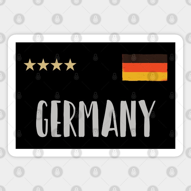 Germany Soccer Football Fan Shirt Flag Magnet by Sal71